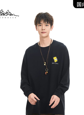 【品牌现货撤柜】KADM DEERT恤春秋款宽松休闲纯棉上衣潮牌打底衫