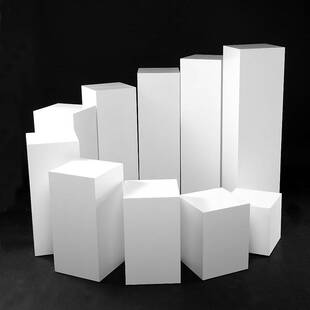 底座展示柜博物馆展厅展示架木质拍照模特长方形展示台地台烤漆