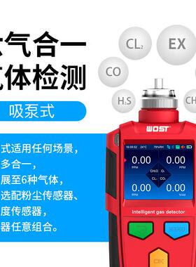 便携气浓度检测报警仪六式合一有害有毒气体1B06氨0B1010-NH报警