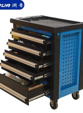 移工动工具车手带7抽推屉移动汽修工具车手FHC推间车多功能车具柜