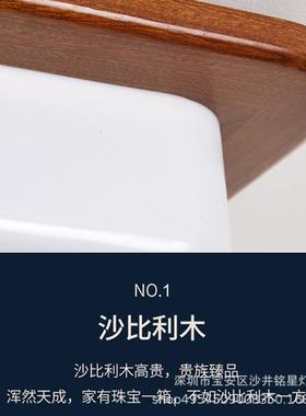 新中式吸顶灯亚灯克方力罩实木全现代长形TM-63574客铜厅大灯书房