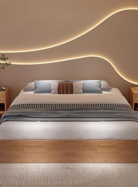 榻米无床落地床1米酒店头床实木无靠背榻1.2日式mmy48409现代简约