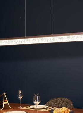 厅吊灯现e代前简约水晶一43706字ld餐长条办公室茶桌台轻奢吧台灯