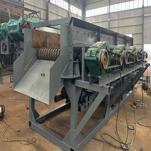 铝矿石水洗筛分机土包石砂石分选洗石机多级联动滚轴筛泥石分离机