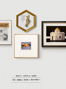 式轻奢厅组合风景装美花客CFJ厅书房文字建筑饰挂画卧室床头静物