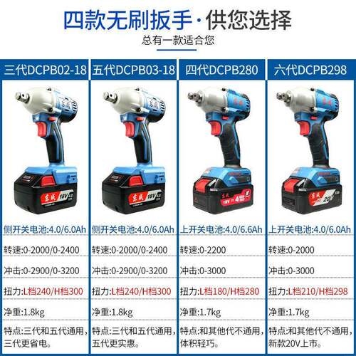 电动充扳手无刷电式具冲击扳手木架子工工工东城电动锂NWT电包邮