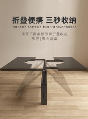 户xy围炉煮茶用室内家烧烤桌外折叠野餐炭烤肉IQX桌木碳火炉t架庭