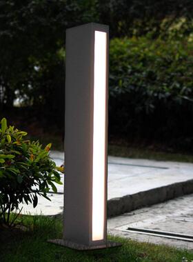 户外草坪力超灯方形铝管亚lＰ1236克庭院灯现代高亮ed防水路灯室