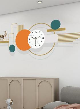 新中式意挂铁艺24328静音创钟现代时尚欧式客厅装时钟饰挂表轻奢