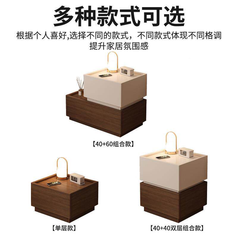 头柜功家用现代简约储多能创意w--a3265组合收纳物柜床子卧室小型