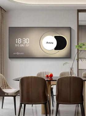 电何子钟数字XY760229时钟大饰尺寸电表装画抽象几遮挡配电箱箱总