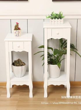 欧式花实木架花客厅多层花盆架室内阳台绿萝架吊AXH兰地木质落架