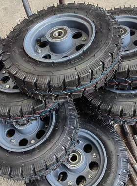 16寸400钢800400铸充气单-轮手推餐车马车轮车轮橡胶工业脚轮