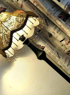 法欧式客厅落地轻奢复古沙发旁边美式al-52511式灯立式围氛灯卧室