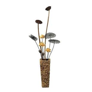 风干花束真花干莲蓬荷花摆件客厅装饰落地大插花摆设干花干枝家居