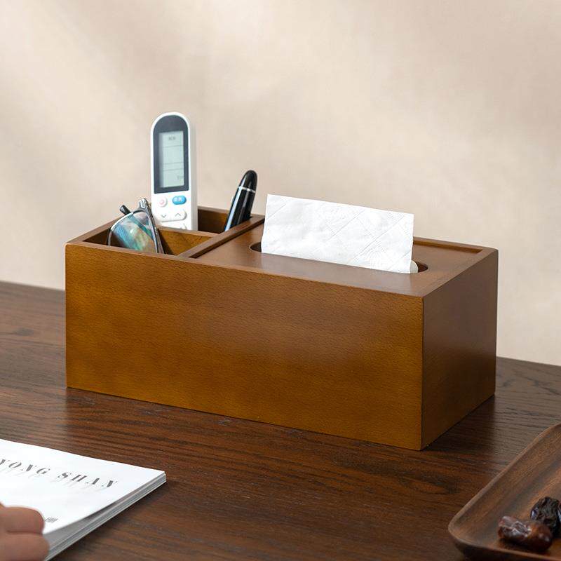 纸巾抽盒木茶质客厅几桌面餐巾纸收纳盒家办公室实木纸281用盒家