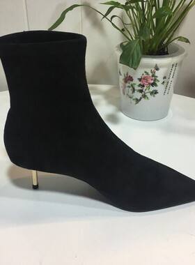 STELLAluna反绒皮金属跟女靴子