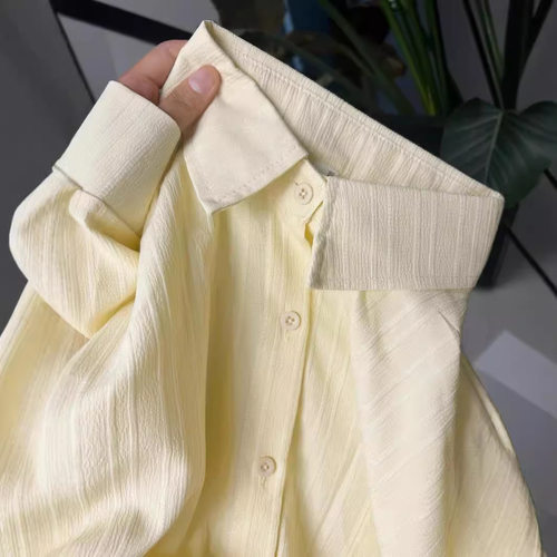 春夏新款宽松衬衫外套女