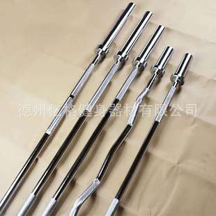 家用举重杠铃杆哑铃杆奥杆大孔螺纹杆子卧推硬拉杠铃杆杠铃片