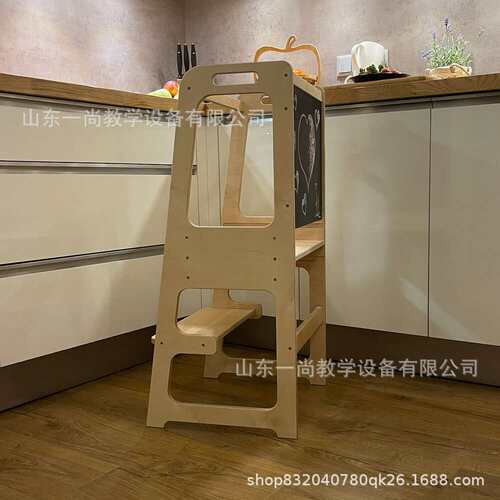 儿童洗手凳宝宝洗手台阶可折叠蒙氏learning tower洗漱厨房学习塔