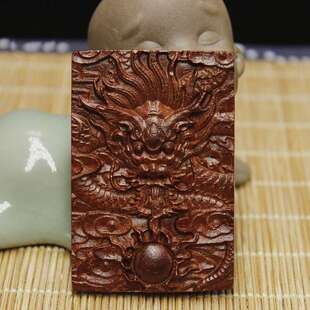 厂家  印度小叶紫檀木雕无事牌461牌 车挂木牌雕刻 款式齐全