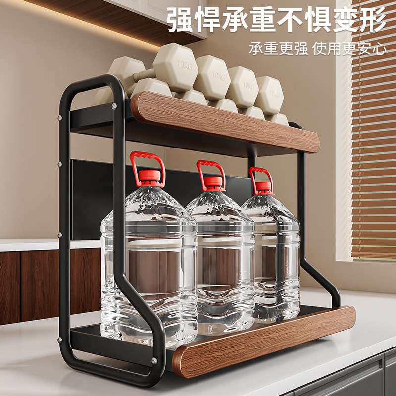调料品置物架厨房双层家用台面多功能调味料放油盐酱醋的收纳架子