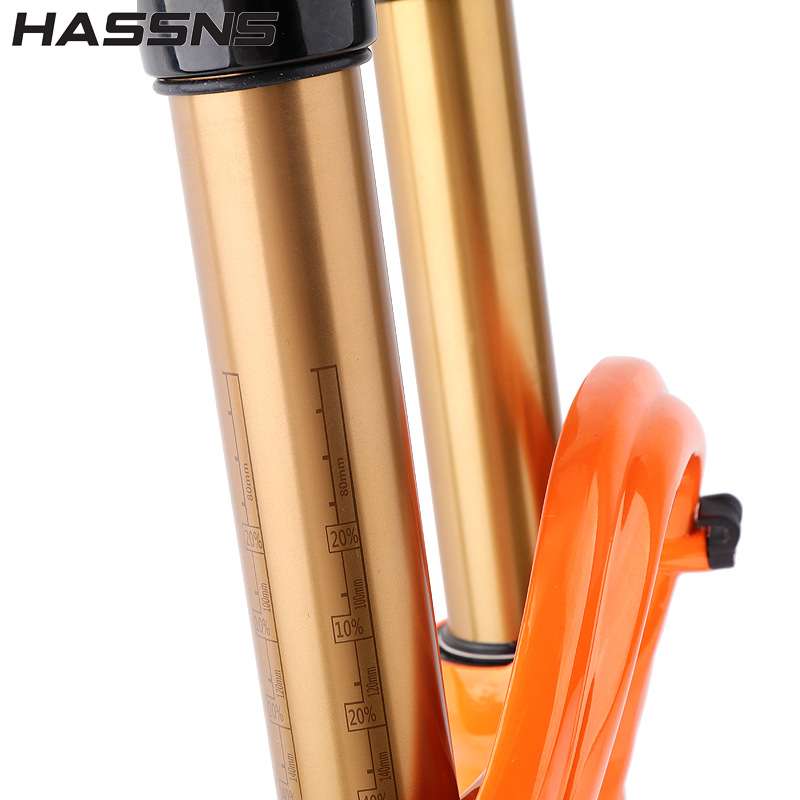 HASSNS山地车气压前叉34 36MM管160/180大行程神叉桶轴BOOST气叉