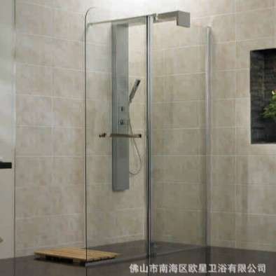 浴室步入式隔断CE认证钢化玻璃屏风walk in ducha con panel