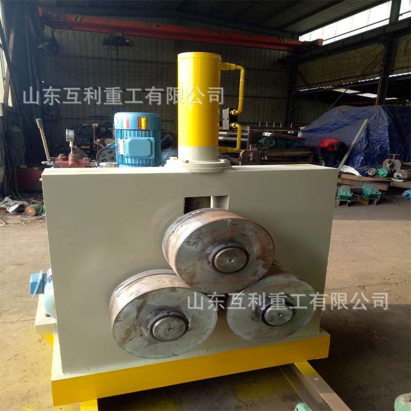 液压型材卷圆机 立式结构槽钢扁铁角铁卷圆法兰机