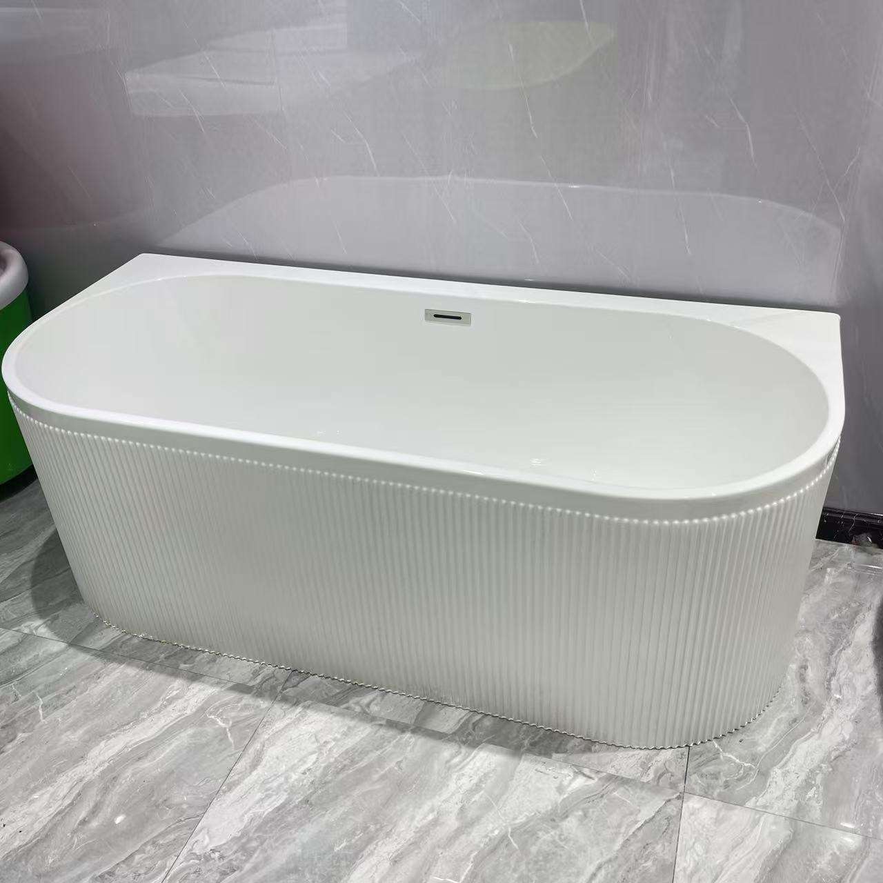 新款亚克力一体成型家用加厚浴室浴缸浴盆免安装酒店宾馆洗澡浴池