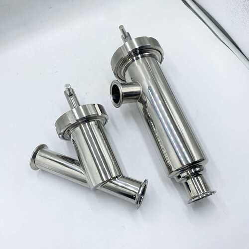 304/316L不锈钢快装角式过滤器 Y型过滤器 卫生级前置直筒过滤器