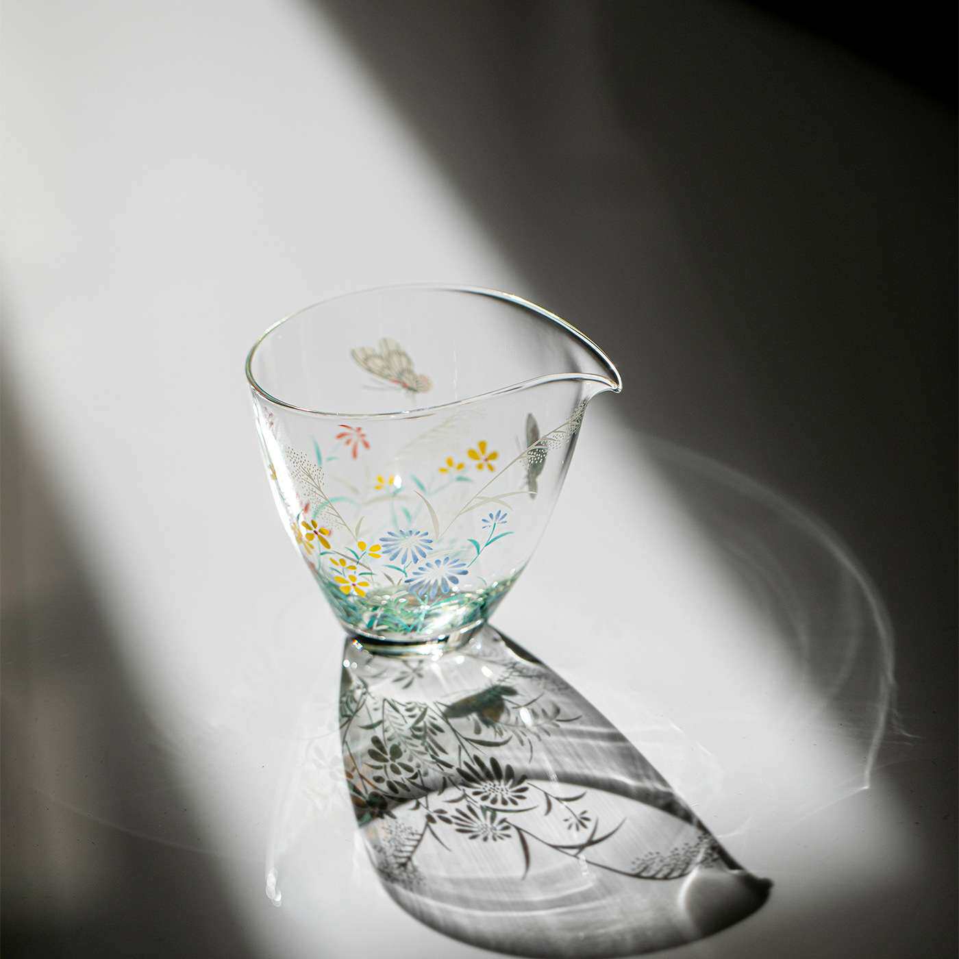 新中式耐热玻璃公道杯家用创意高硼硅公杯高档绿茶杯高颜值茶海