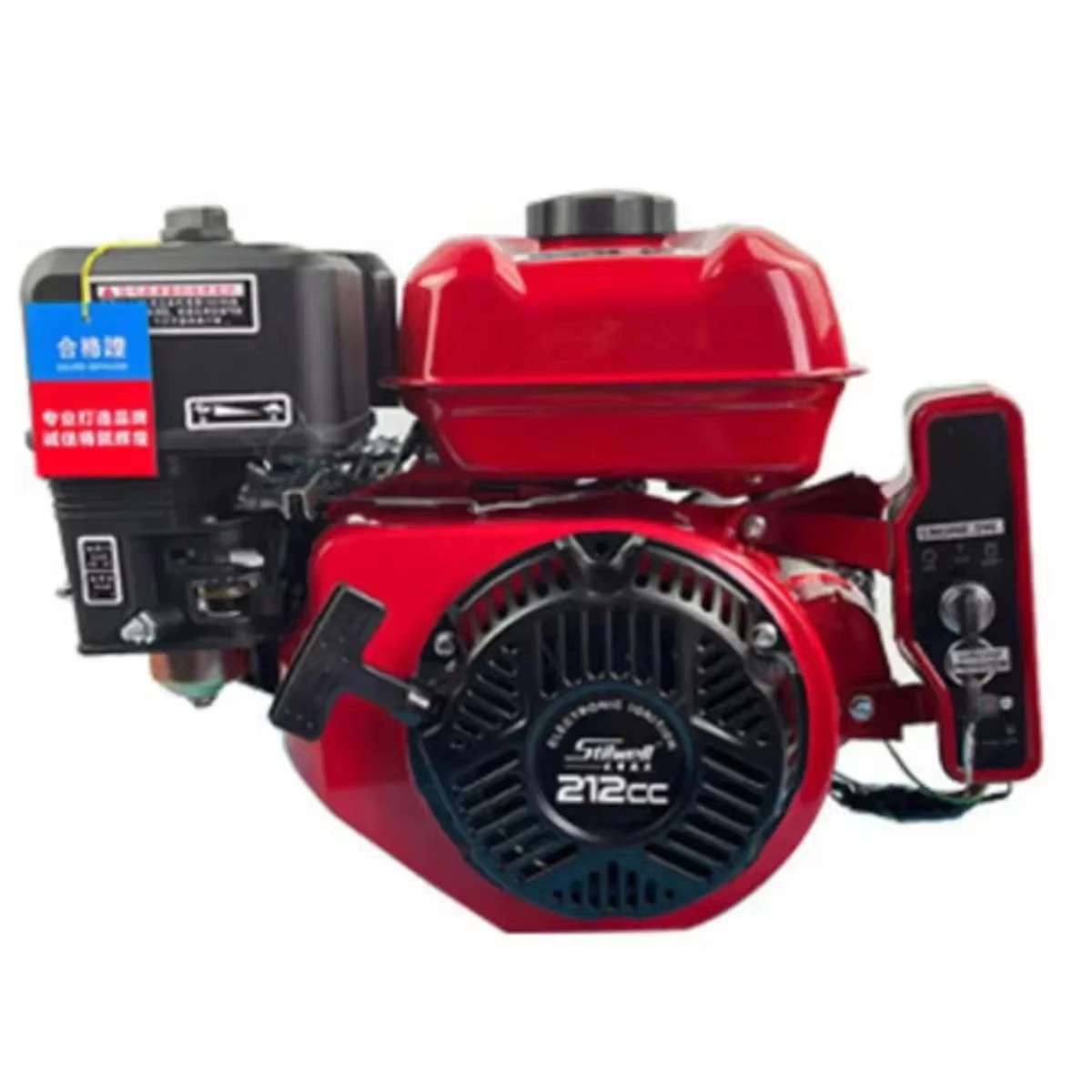 7.5HP 4KW 212CC马力电起动汽油发动机170F大功率单缸四冲程OHV