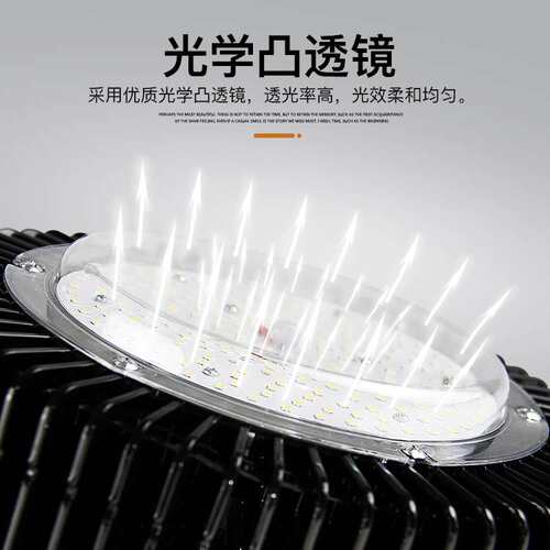 led工矿灯厂房灯超亮鳍片100W150W200W车间仓库照明吊灯体育馆灯
