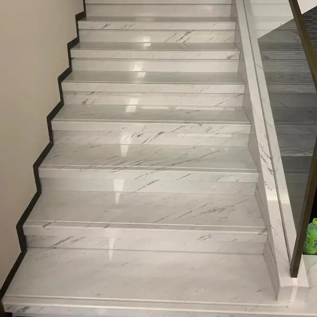 天然大理石防滑梯级别墅楼梯台阶楼梯踏步酒店楼梯门槛石门套窗套
