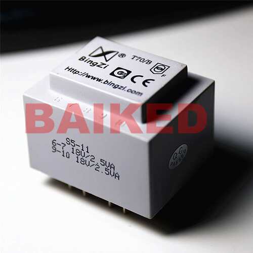 BingZi T70/B 变压器 S5-11 18V/2.5VA 18V/2.5VA 220V/50HZ 兵字