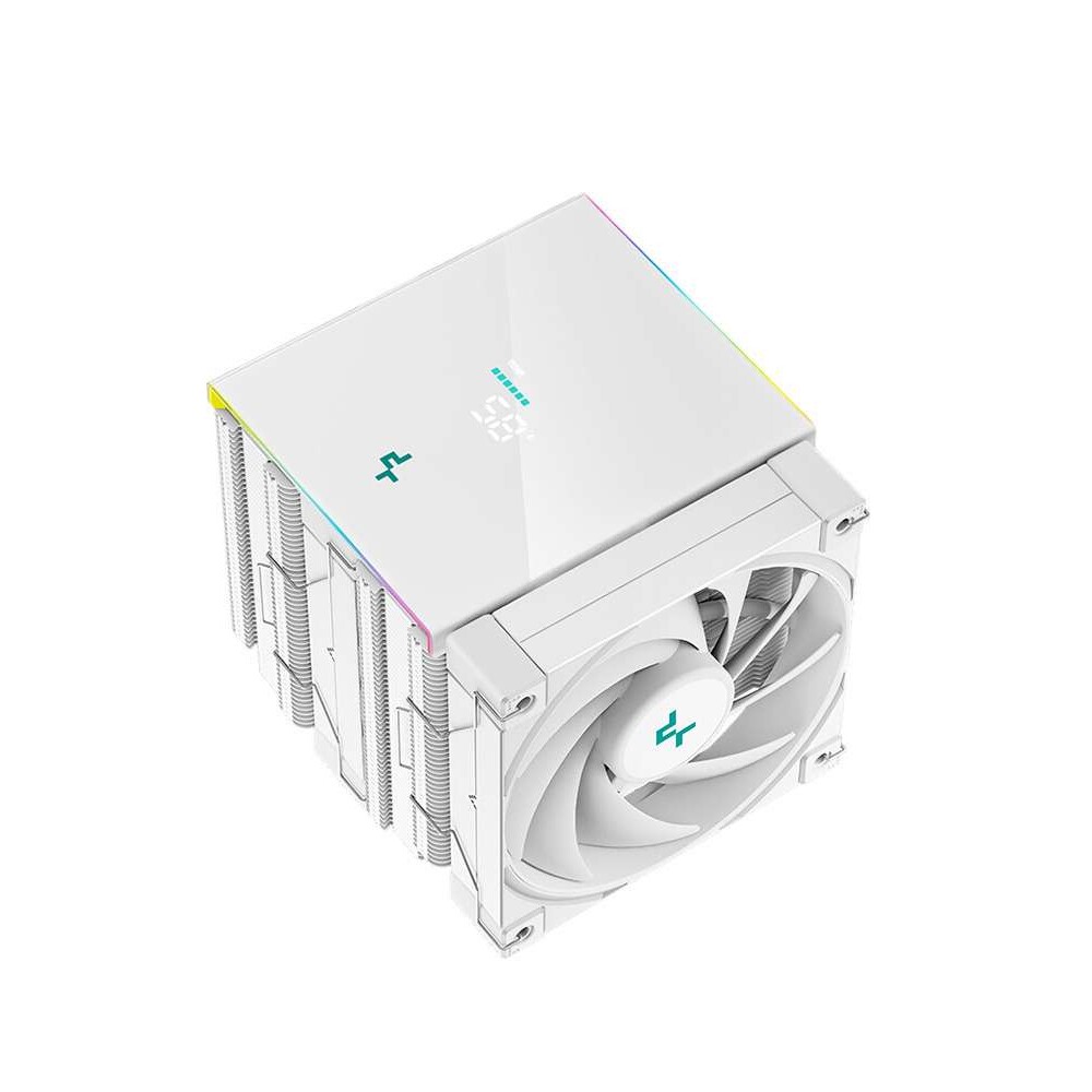 AK620数显白色CPU散热器1700针镀镍6热管静音FDB风扇ARGB