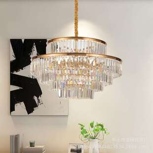 轻奢水晶吊灯后现代客厅灯简约大气别墅大厅奢华卧室餐厅酒店灯具