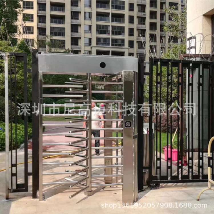 长期供应智能不锈钢电动旋转门  三翼栅栏旋转闸 小区工厂刷卡匝