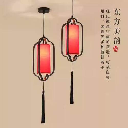 新中式单头小吊灯餐厅走廊过道吧台客厅婚庆茶室饭店书房卧室灯具
