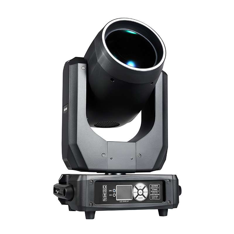新款迷你350W 380W摇头光束灯带光圈beam light DMX512双棱镜七彩