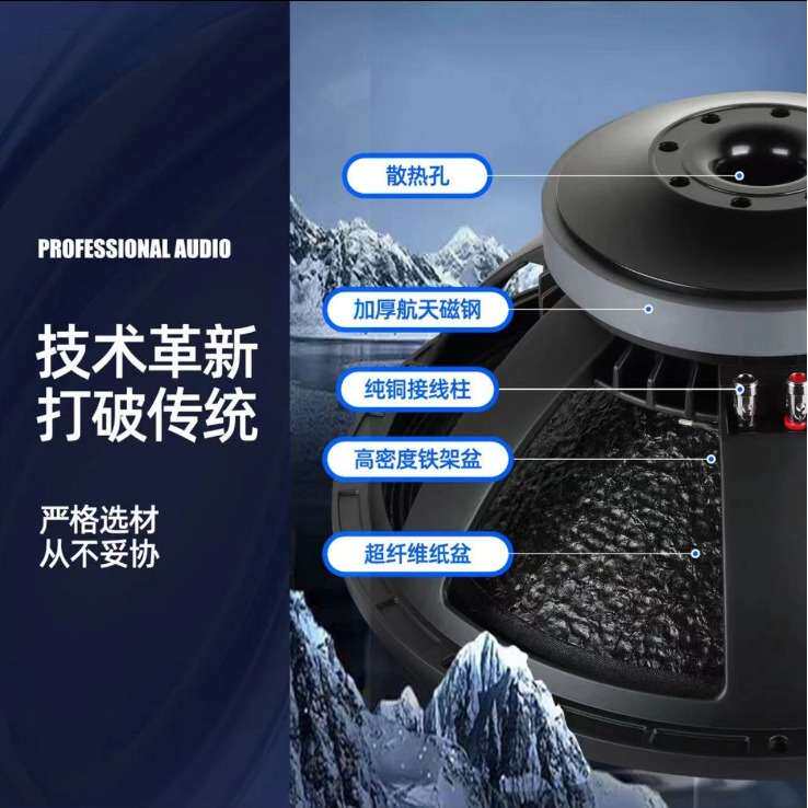 10寸12寸15寸有源音箱壁挂婚庆演出露营木制大功率专业级有源音响