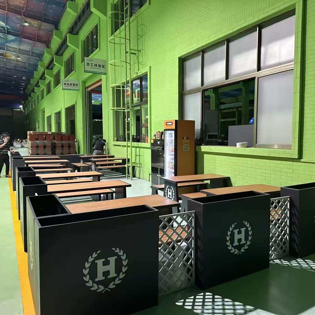 户外铝合金花箱商场酒店花箱公园花箱铝花箱铝管花箱