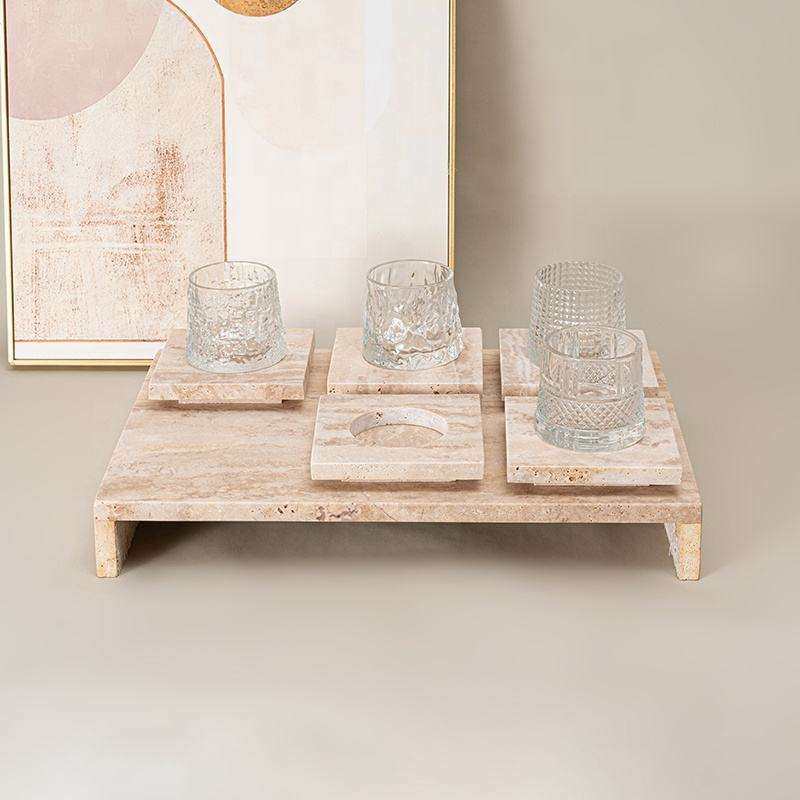 天然黄洞石托盘摆件样板间售楼处客厅茶几茶托杯垫桌面装饰品软装,3C数码配件,USB灯,淘宝优惠券,粉丝福利购,淘宝优惠卷