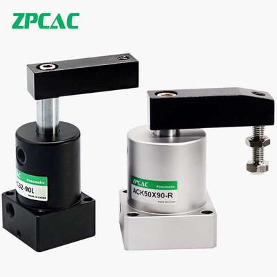 旋转夹紧转角下压气缸SRC-R-L-25/32/40/50/63X90HSR 90度 180度