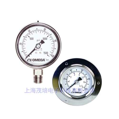 奥米佳压力表PGM-100L-1000PSI/70BAR,PGM-100L-2000PSI/140BAR