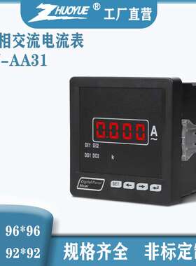 RM-AA31单相交流电流表数显可设置可加通讯变送输出继电器报警
