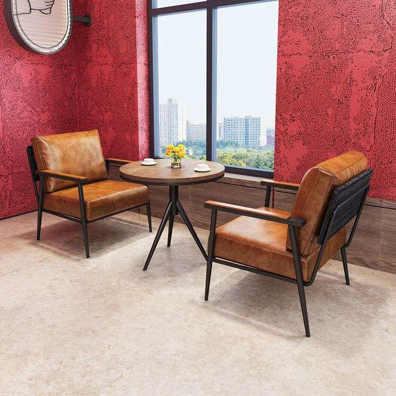 复古工业风咖啡厅沙发奶茶甜品店音乐餐吧西餐厅酒馆商用桌椅组合