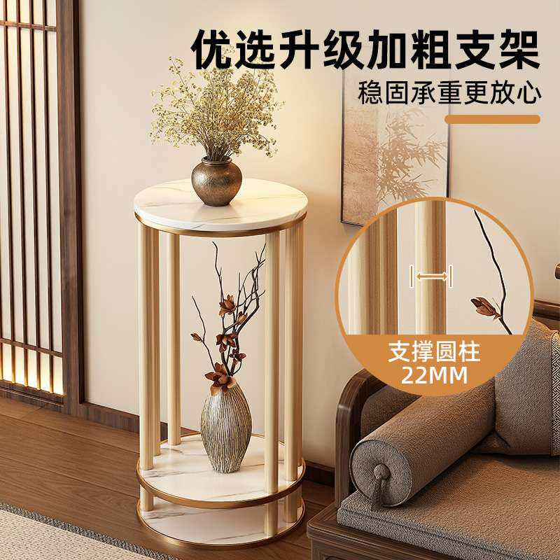 花架子客厅落地式新中式花台阳台置物架实木花盆托架2026新款多层
