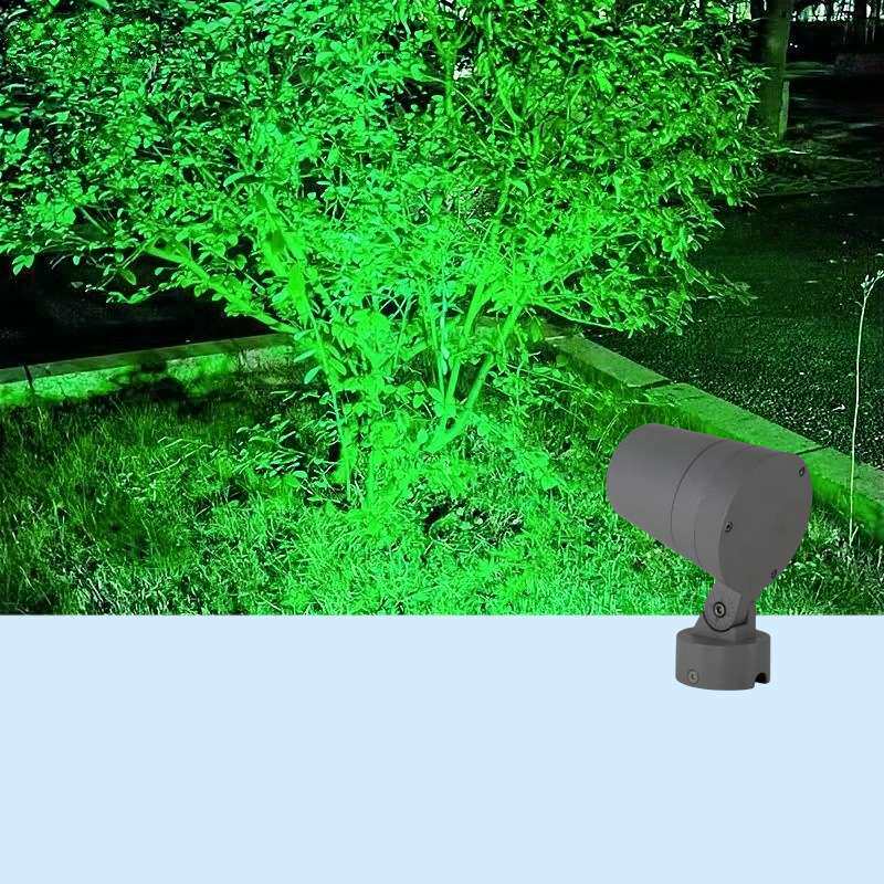 LED投光灯COB投射灯插地照树灯防水庭院花园外墙景观广告灯强光